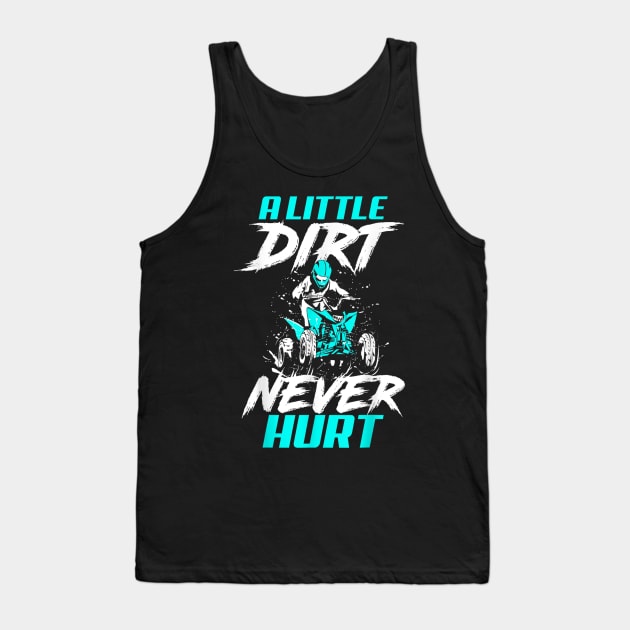 A Little Dirt Never Hurt Funny Motocross Dirt Bike Tank Top by rhazi mode plagget